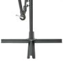 Cantilever Umbrella with LED Lights and Steel Pole 300 cm Azure Image 2