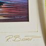 Painting by R Bishop signed in cardboard frame Image 4