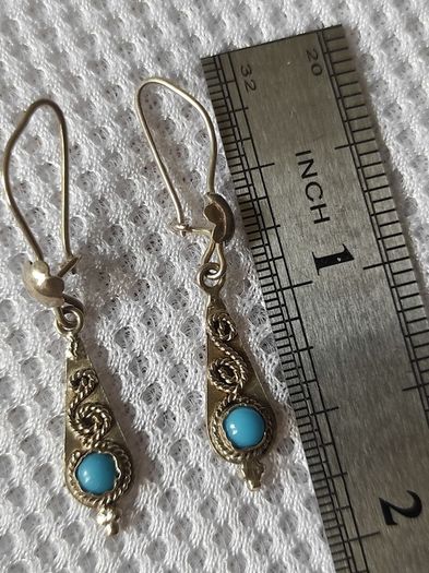 Vintage 950 sterling silver earrings
