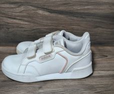 Adidas Girls White & Pink Trainers UK13