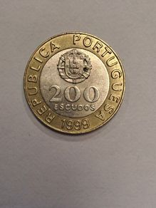 Portugal 200 escudos coin