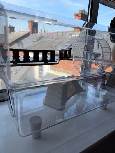 Hamster Cage with Wheel and Accessories