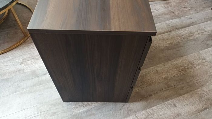 Quality 3 Drawer Wallnut Coloured Unit