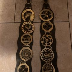 Horse brasses on leather sets free postage