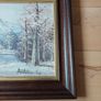 Snow scene - framed 13in x 11in - postage included Image 4