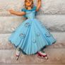 Papo Blue Princess Skating Figure 2016 Figure Skater Ice Skates Crown approx. 10 cm. Used Please see photos Image 5