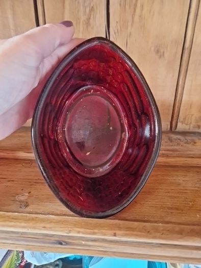 nesting hen glass dish
