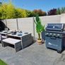 Outdoor Extending Dining Set - Grey Rattan Image 3
