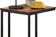 C Shaped End Table,Small Side Table, Couch Side Table for Living Room,Sofa,Couch Bedroom Brown (FREE SHIPPING)