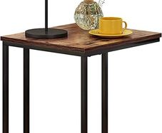 C Shaped End Table,Small Side Table, Couch Side Table for Living Room,Sofa,Couch Bedroom Brown (FREE SHIPPING)