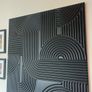 Textured Steel Black Artwork Image 3