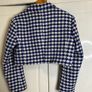 Textured cropped blazer Image 3