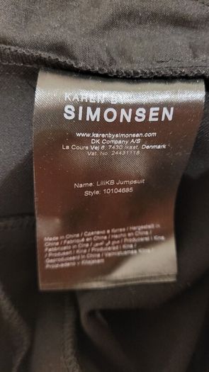 Karen by Simonsen Tuxedo Jumpsuit