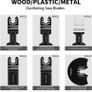 24 PC Multitool Blades LEILUO Oscillating Saw Blades for Wood Metal Plastics Quick Release Oscillating Tool Blades Kit Fit Dewalt Worx Rockwell Milwaukee Makita Ryobi Silverline Black Decker etc (FREE POSTAGE) Image 6