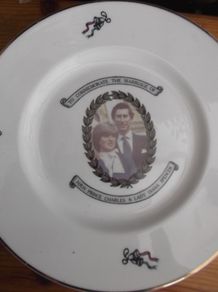Prince Charles and Lady Diane Wedding Plate