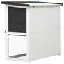Outdoor Rabbit Hutch 1 Door Grey Wood Image 6