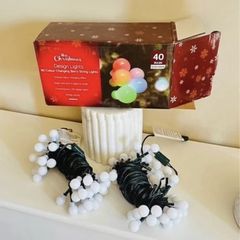 Christmas berry Design Lights changing colour multicoloured 80 bulbs