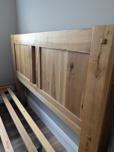Solid Oak Double Bed