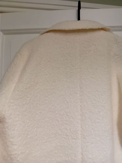 Danish brand Kaffe - Teddy Coat - Warm off white colour - Size DK 40 UK 12 - BNWT RRP 150