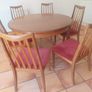 Mid Century G Plan Table and 6 Chairs Image 2