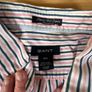 Gant Shirt Mens 2XL Striped Short Sleeve Collared Liberty Bell Poplin - Pink\Blue Image 2
