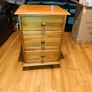 Solid Pine 3-Drawer Bedside Cabinet / Small Chest of Drawers Image 2