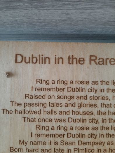 song lyrics, gift, present, birch plywood, birthday, wedding