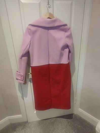 pink and red coat