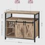 Kitchen Sideboard Cabinet with Sliding Barn Doors Image 3