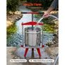 Fruit Wine Press, 3.96Gal/15L, Stainless Steel Manual Juice Maker, Heavy Duty T-Shaped Handle & Cross-beam for Cider Apple Grape Vegetable Press, with 2 Filter Bags, for Kitchen Home Brewing Image 5