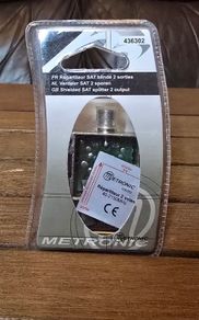 METRONIC Splitter Sat 2 Outputs Shielded