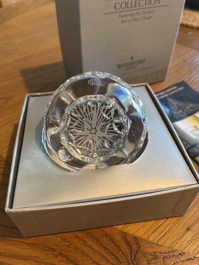 Waterford Crystal paper weight- millennium star of hope
