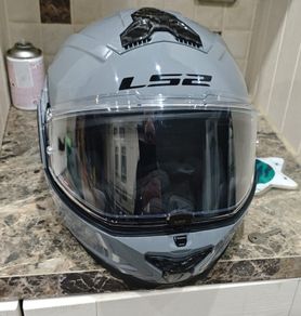 Motorbike Helmet - LS2 FF910 Advant 2 Flip Front Flip Nardo Grey LS2 Spectrum Intercom System incl