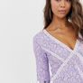 Pretty little thing long sleeve lace mini dress Image 3