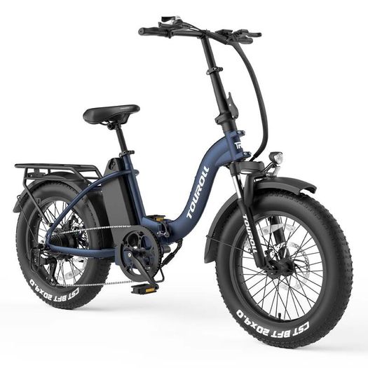 TOUROLL S2 Folding Fat Tire Electric Bike
