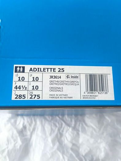 Adidas Adilette 25 Slides - Brand New In Box - Size UK 10