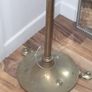 Beautiful Antique Oil Brass Standard Lamp with intricate decorative details, Converted to Electric Image 2