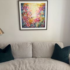 Scatterbox green cushions - never used