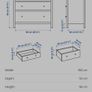 IKEA HEMNES 3 Drawer Chest White Image 2