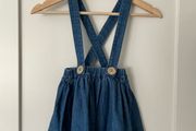 Denim Skirt with braces