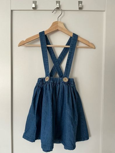 Denim Skirt with braces