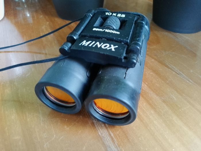 Vintage Minox BD 10x25 Compact Binoculars, German Precision Optics, Rare 99m/1000m Field of View,Folding Pocket Binoculars, Original Styling