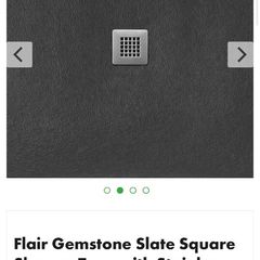 Gemstone resin shower tray and waste new