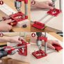 BRAND NEW Convenient Woodworking Drill Locator Carpenter tools Labor Saving Drill Template Guid Locator Adjustable Drill Press Machine Image 4