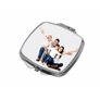 Personalised Curved Square Compact Mirror Image 2