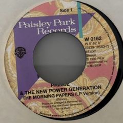 Prince and the New Power Generation - Morning Papers. Seven inch single. Plays great.