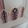 Art deco Clock and Vase Trio Set Image 2