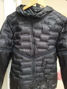 Nike Aeroloft Hooded Running Jacket Black