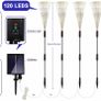 Solar Lights Outdoor Garden, 4 Pack 480 Led Solar Firework Lights Waterproof with Remote Control 8 Mode, Multi Colour Solar String Lights for Pathway Backyard Christmas Party (MULTIPLE COLOURS) Image 7