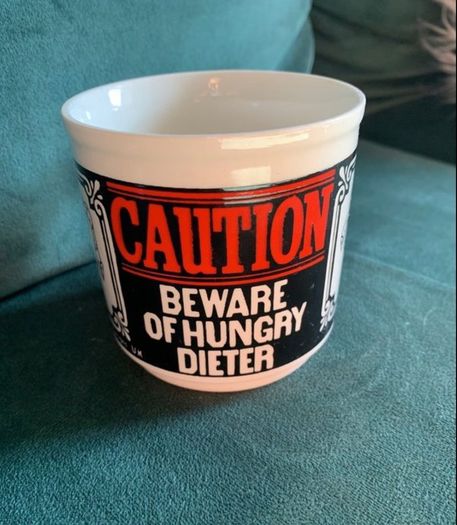 Funny Vintage 'Hungry Dieter' Cup